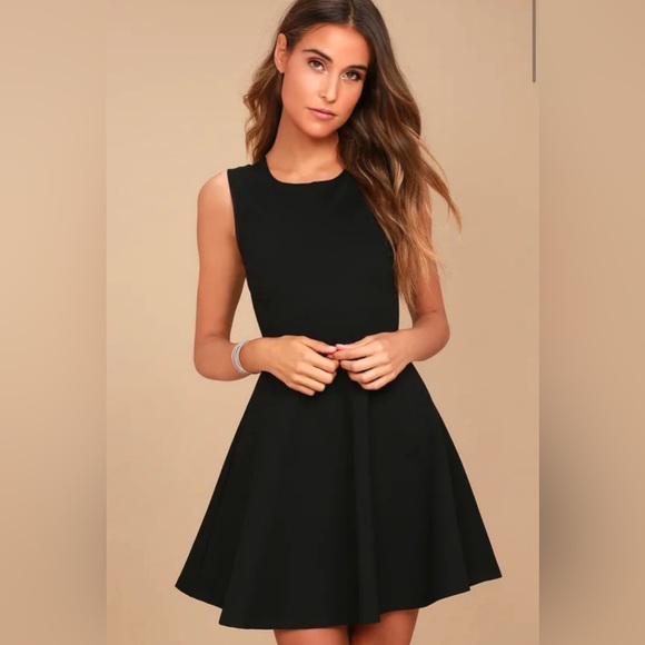 Need You Close Black Lace Backless Skater Dress - Picture 3 of 7